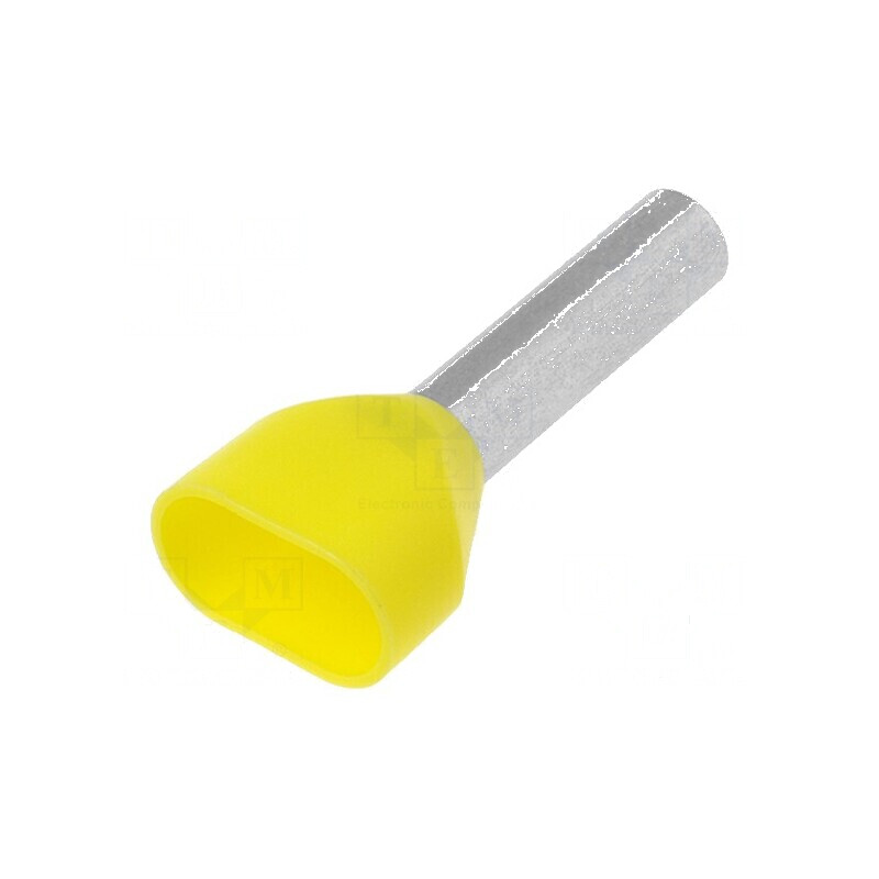 Vârf tub de capăt izolată dublă cupru 6mm² 18mm cositorit | Electronic-mag.ro | Componente Electronice
