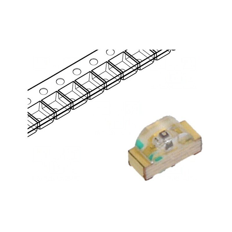 LED SMD 0604 ambră 28,5-95mcd 1,6x1x0,6mm 155° 20mA 592nm | Electronic-mag.ro | Componente Electronice