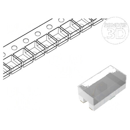 LED SMD 0402 ambră 28,5-90mcd 1x0,5x0,4mm 130° 20mA 595nm | Electronic-mag.ro | Componente Electronice