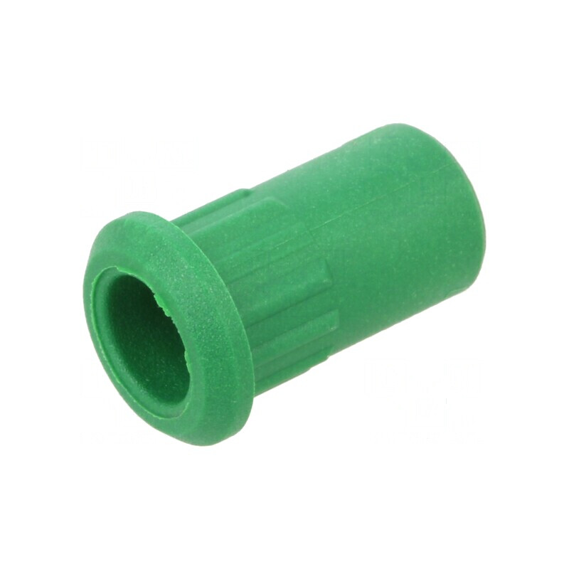 Carcasa verde 25A 20,5mm pentru socluri banană | Electronic-mag.ro | Componente Electronice