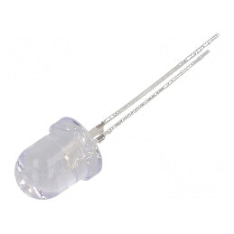 LED 8mm roșie 35000-40000mcd 30° convex | Electronic-mag.ro | Componente Electronice