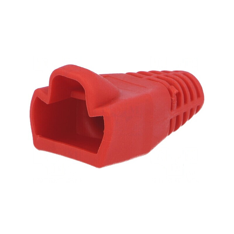 Protecție mufă RJ45 6mm roșie | Electronic-mag.ro | Componente Electronice