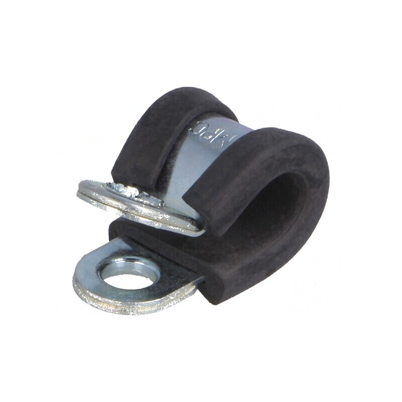 Clipsuri Øbuclă 6mm W: 9mm oţel cu protecţie EPDM DL W1 | Electronic-mag.ro | Componente Electronice