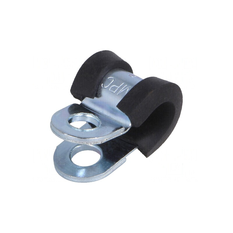 Clipsuri Øbuclă din oţel 6mm, 12mm cu protecţie EPDM DL | Electronic-mag.ro | Componente Electronice