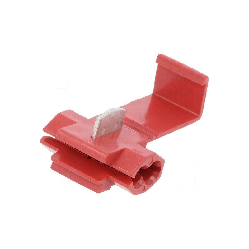 Conector rapid PT/451 IDC 0,5-0,9mm2 20AWG-18AWG roşu | Electronic-mag.ro | Componente Electronice
