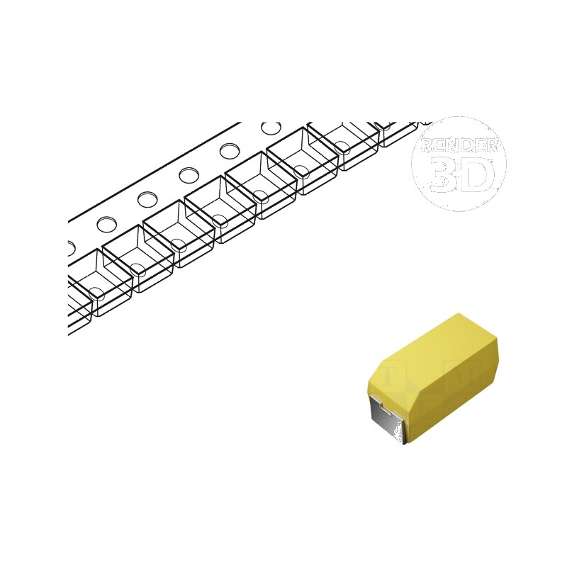 Condensator Tantal 47uF 6.3VDC SMD A1206 -55° până la 125°C T491 | Electronic-mag.ro | Componente Electronice