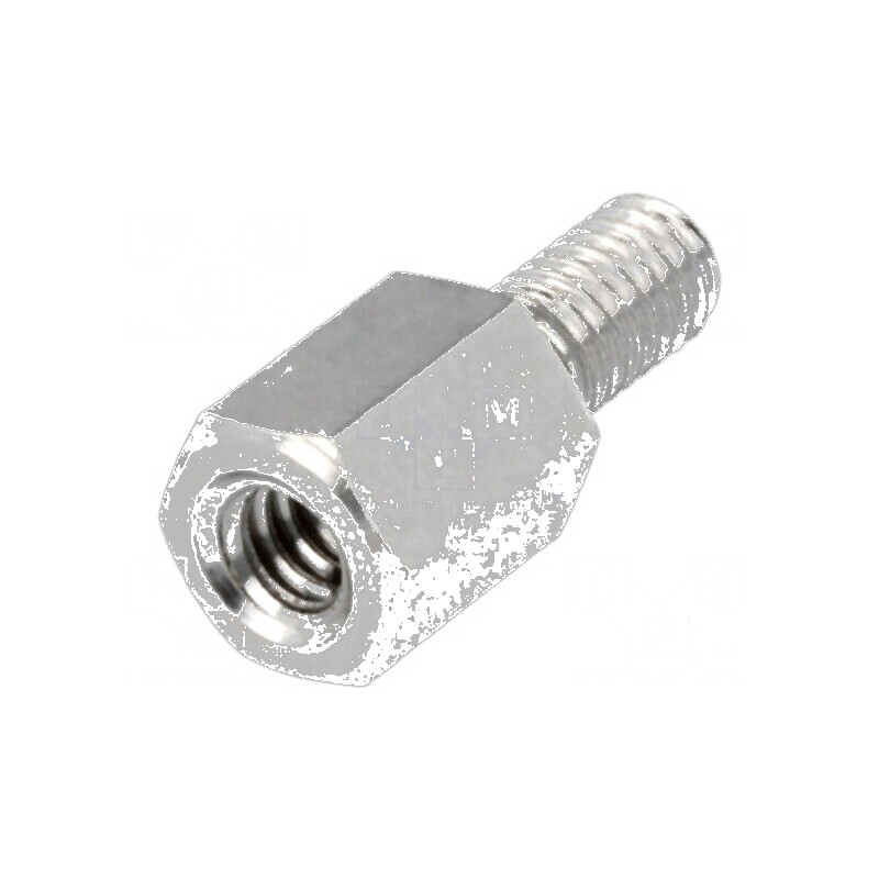 Piuliță distanțieră filetată 6mm UNC4-40 alamă | Electronic-mag.ro | Componente Electronice