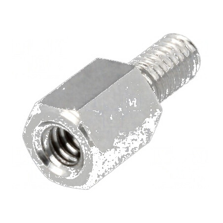Piuliță distanțieră filetată 6mm UNC4-40 alamă | Electronic-mag.ro | Componente Electronice