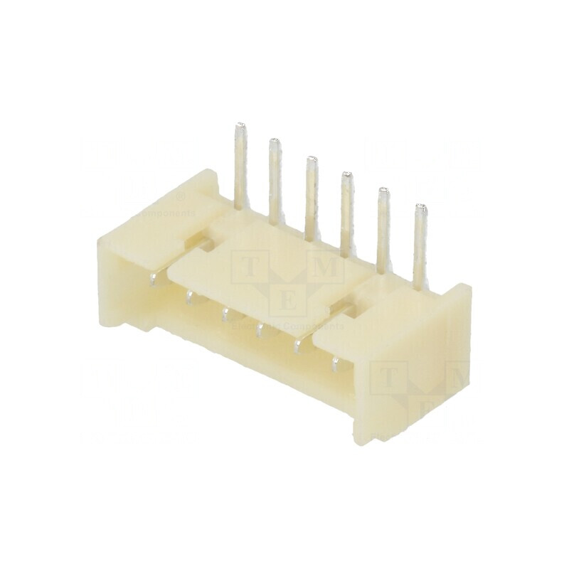 Conector cablu-placă soclu tată 1,25mm PIN 6 THT 250V 1A | Electronic-mag.ro | Componente Electronice