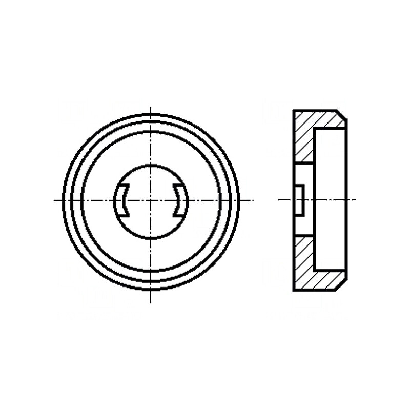 Şaibă rotundă M6 D15mm h4mm poliamidă BN 5386 | Electronic-mag.ro | Componente Electronice