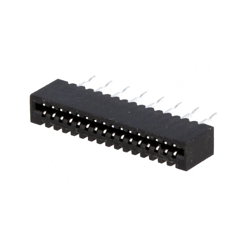 Conector FFC/FPC drept 16 pini Non-ZIF THT cositorit | Electronic-mag.ro | Componente Electronice