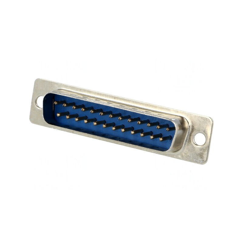 Mufă tată D-Sub 25 PIN cablu lipire 5A placare gold flash | Electronic-mag.ro | Componente Electronice