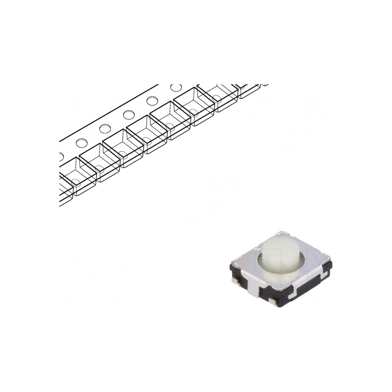 Microîntrerupător TACT SPST 0,02A/15VDC SMT Poz: 2 | Electronic-mag.ro | Componente Electronice