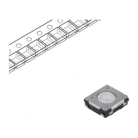 Microîntrerupător TACT SPST 0,02A/15VDC SMT Poz: 2 0,02A | Electronic-mag.ro | Componente Electronice