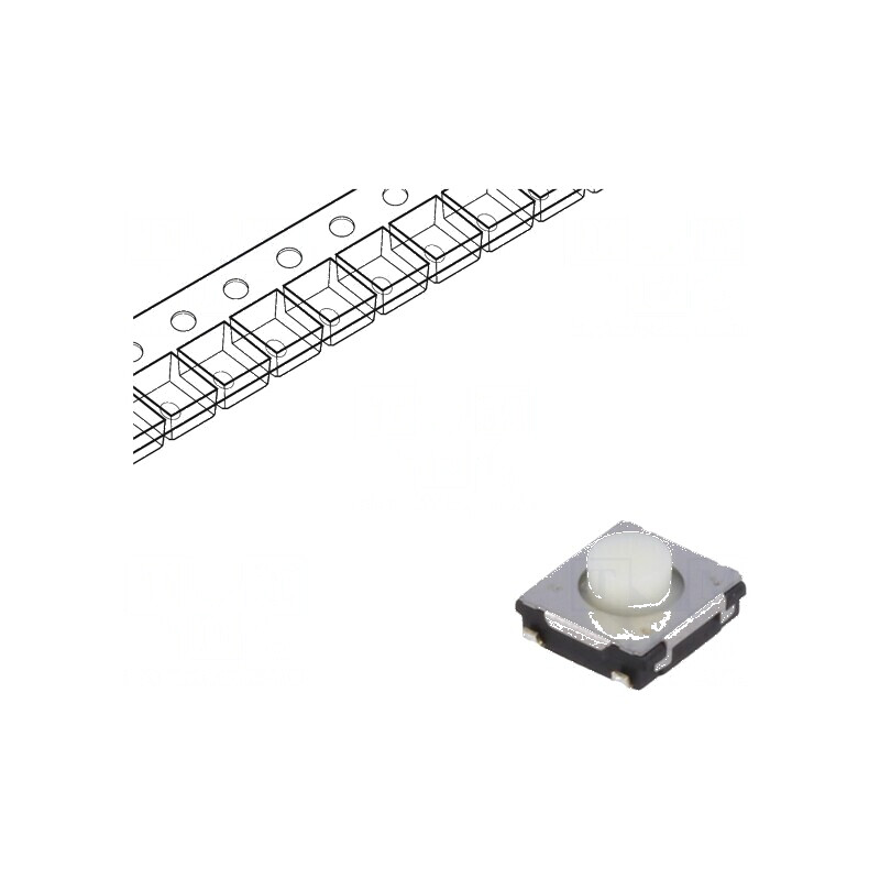 Microîntrerupător TACT SPST 0,02A/15VDC SMT | Electronic-mag.ro | Componente Electronice