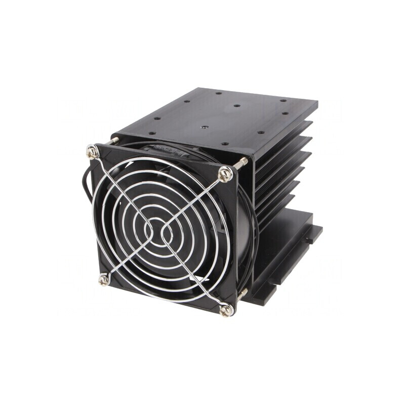 Radiator Aluminiu Negru 106x140x96mm | Electronic-mag.ro | Componente Electronice