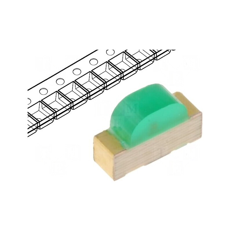 LED SMD 1104 Verde 36-80mcd 120° 20mA 570nm | Electronic-mag.ro | Componente Electronice