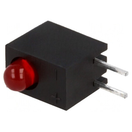 LED 3mm roșu 20mA 60° 1,85-2,5V | Electronic-mag.ro | Componente Electronice
