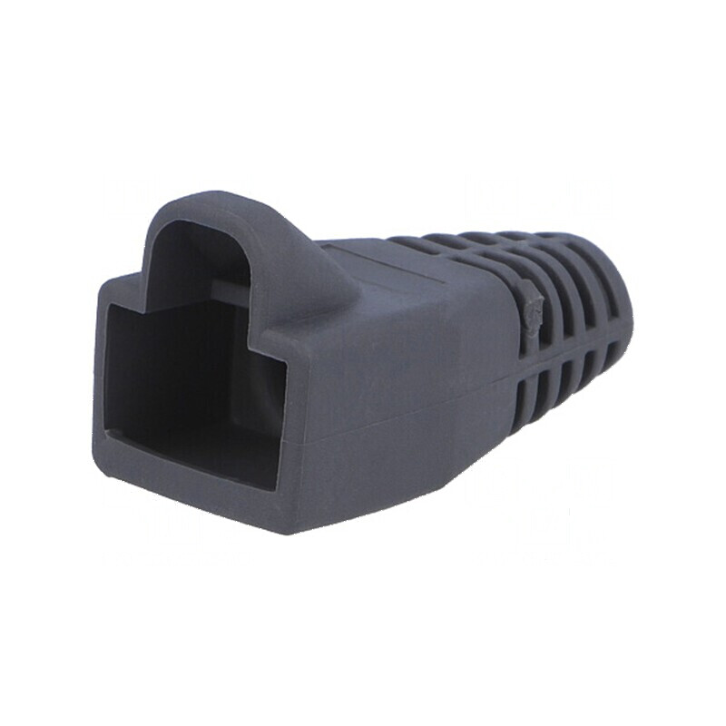 Protecție mufă RJ45 6mm gri închis | Electronic-mag.ro | Componente Electronice