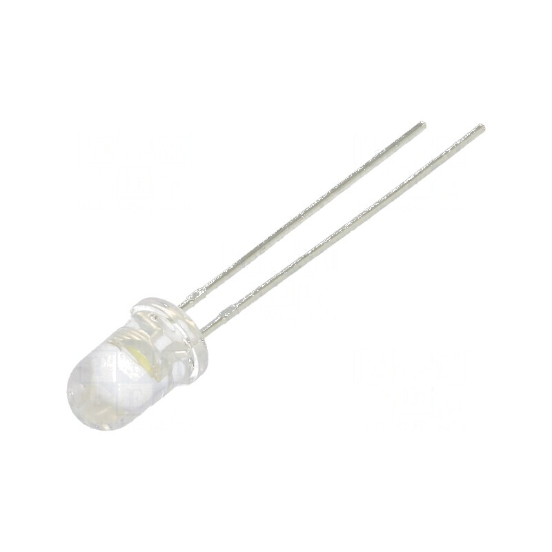 LED 5mm Alb Rece 15800mcd 20° Convex | Electronic-mag.ro | Componente Electronice