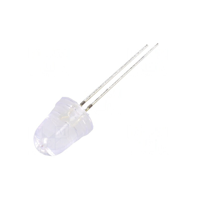 LED 10mm roșie convex 8° 2.1-2.6VDC | Electronic-mag.ro | Componente Electronice