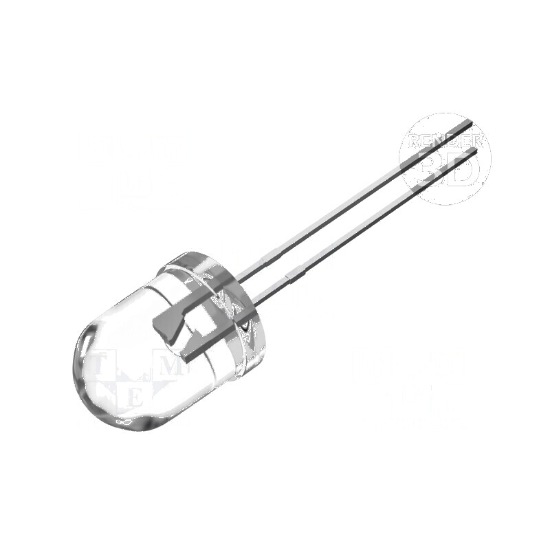 LED 10mm roșie 2180-3000mcd 30° convex | Electronic-mag.ro | Componente Electronice