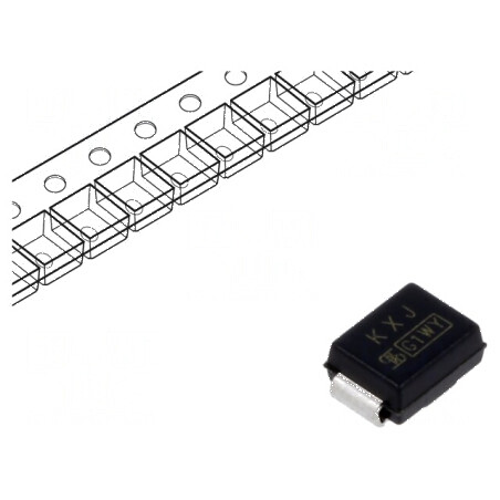Diodă TVS Bidirecțională 600W 15V 29A SMB Rola Bandă ±5% | Electronic-mag.ro | Componente Electronice