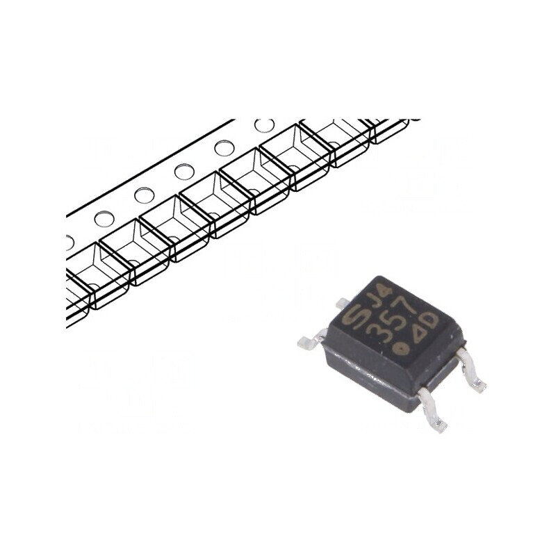 Optocuplor SMD 1 Canal, 3,75kV Izolație, 80V Uce | Electronic-mag.ro | Componente Electronice