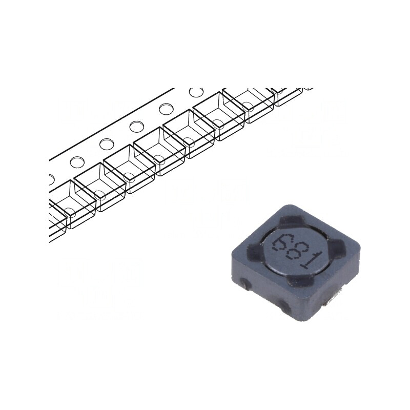 Inductor SMD 670uH 190mA 5,73Ω 7,3x7,3x3,4mm | Electronic-mag.ro | Componente Electronice Inductor SMD 670uH 190mA 5,73Ω 7,3x7,3x3,4mm | Electronic-mag.ro | Componente Electronice