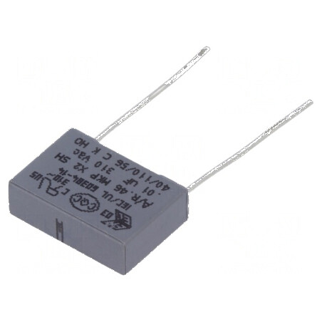 Condensator polipropilenă X2 R46 310V 10nF 13x4x9mm THT | Electronic-mag.ro | Componente Electronice
