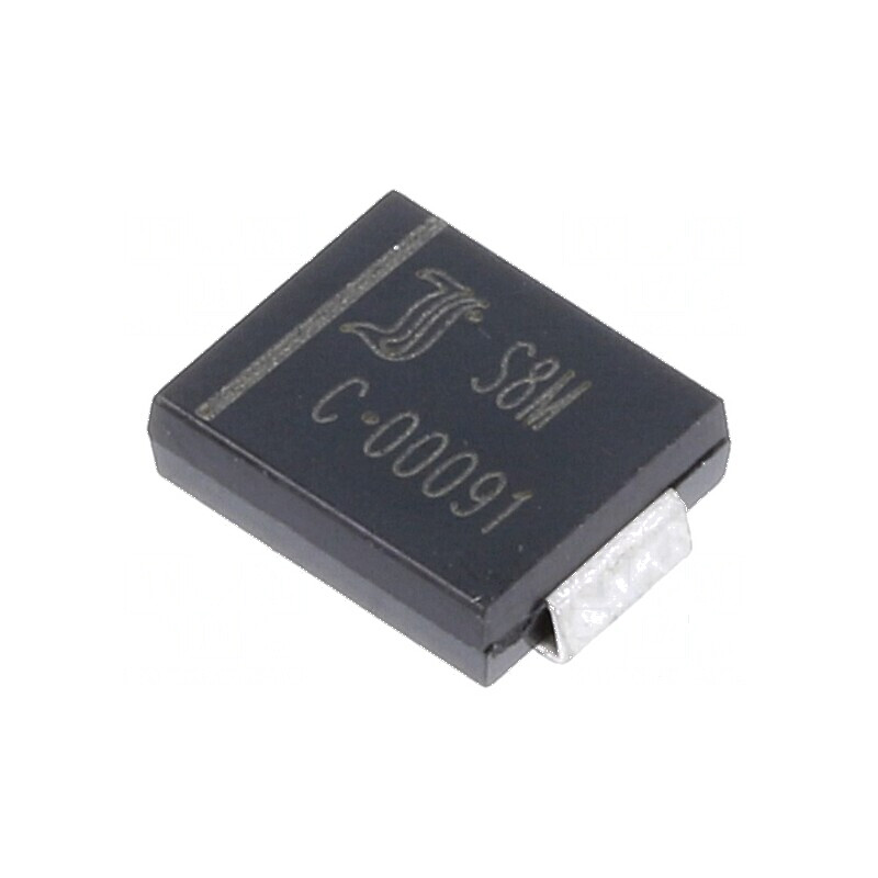 Diodă redresoare SMD 1kV 8A 1,5us SMC Ufmax 0,98V Ifsm 400A | Electronic-mag.ro | Componente Electronice