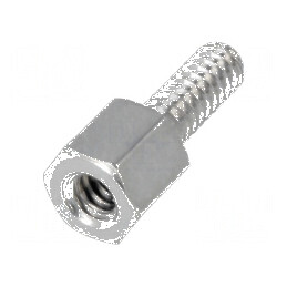Piuliță distanțieră filetată 5mm UNC4-40 alamă | Electronic-mag.ro | Componente Electronice