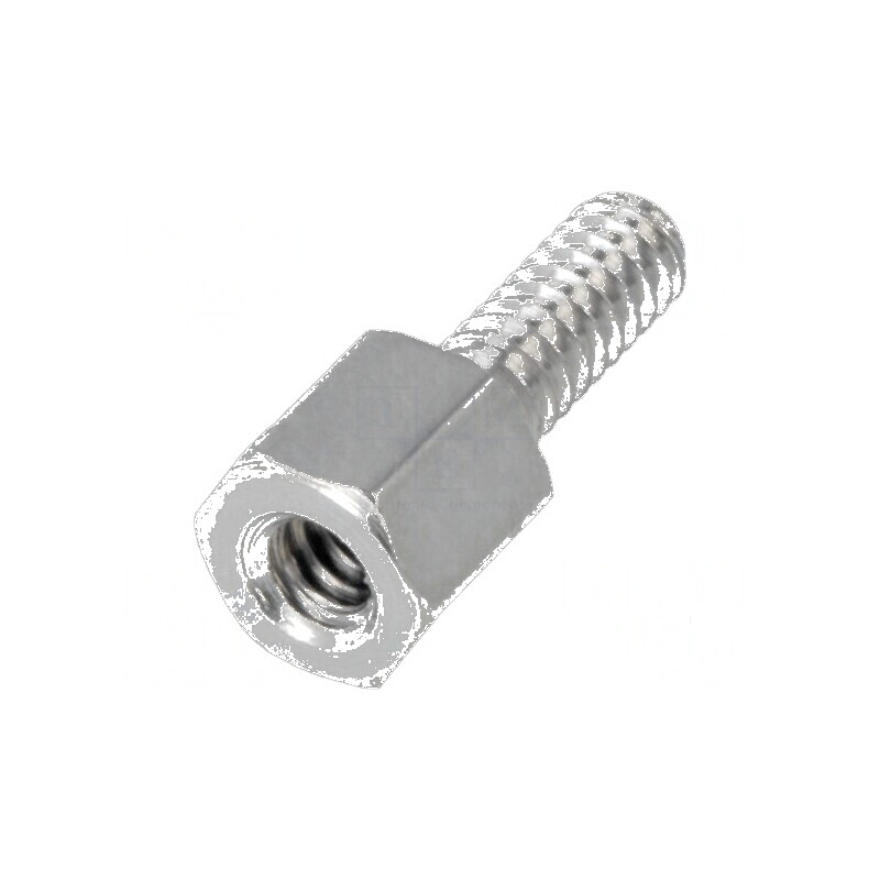 Piuliță distanțieră filetată 5mm UNC4-40 alamă | Electronic-mag.ro | Componente Electronice