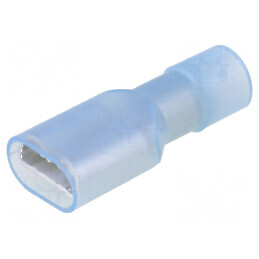Terminal plat 6,3mm mamă 2mm2 crimpat pe cablu izolată | Electronic-mag.ro | Componente Electronice