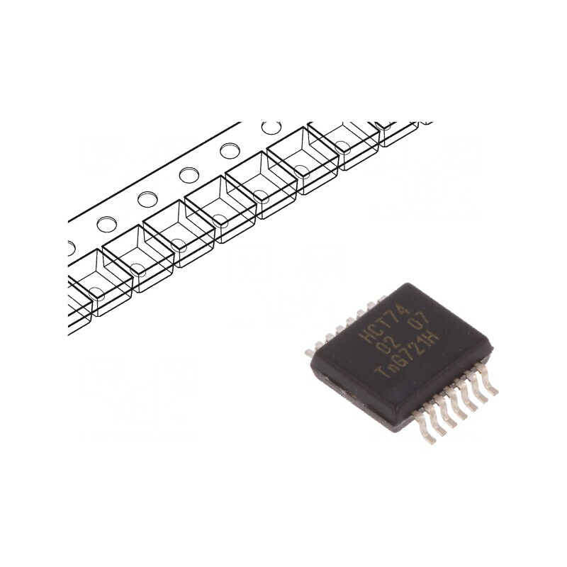 Flip-Flop Digital D CMOS TTL SMD SSOP14 HCT | Electronic-mag.ro | Componente Electronice