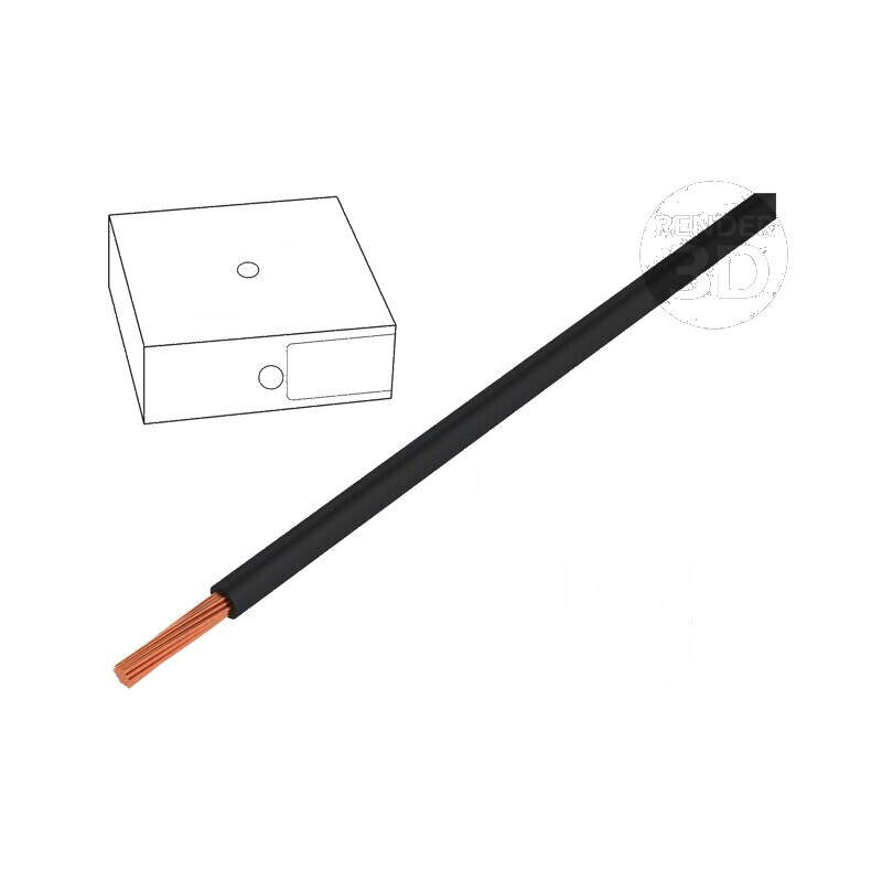 Cablu H05V-K 0,75mm² PVC Negru 300V/500V Clasa 5 | Electronic-mag.ro | Componente Electronice