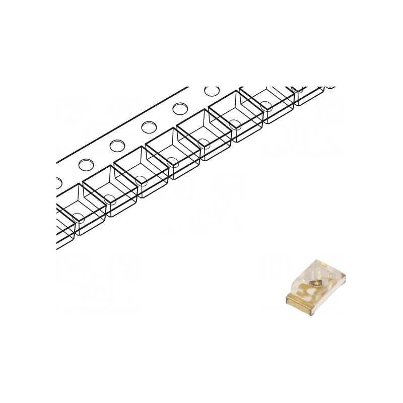 LED SMD 0603 roșie 400-800mcd 1.6x0.8x0.95mm 60° 20mA 75mW | Electronic-mag.ro | Componente Electronice