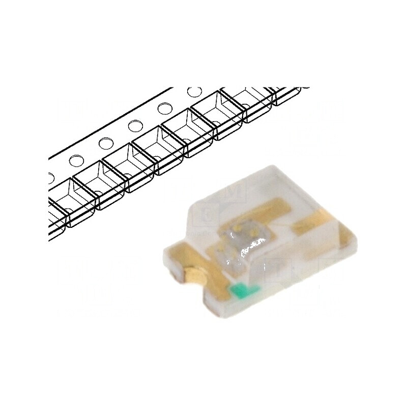 LED SMD 0805 Verde 80-200mcd 130° 20mA λd: 525nm | Electronic-mag.ro | Componente Electronice
