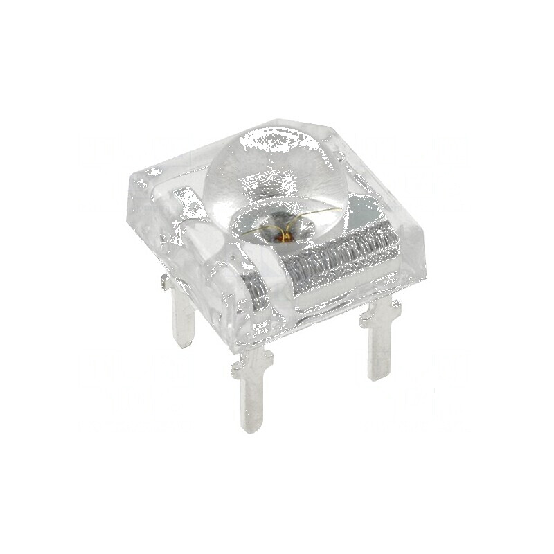 LED Super Flux roșie 7,62x7,62mm 2500-4000mcd 60° 20mA | Electronic-mag.ro | Componente Electronice