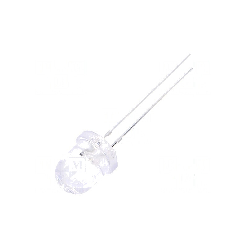 LED 8mm Albastru 1560-2180mcd 30° Convex | Electronic-mag.ro | Componente Electronice