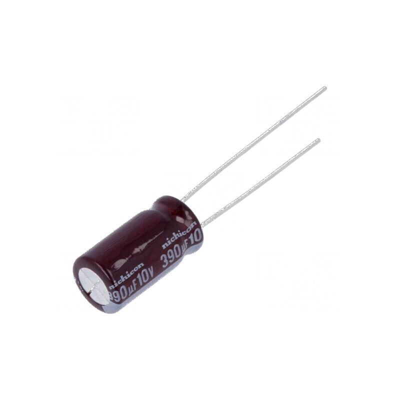 Condensator electrolitic low ESR 390uF 10VDC THT Ø8x15mm | Electronic-mag.ro | Componente Electronice
