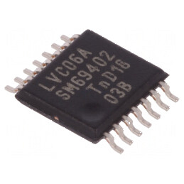 Buffer digital inversor CMOS TTL SMD TSSOP14 LVC | Electronic-mag.ro | Componente Electronice