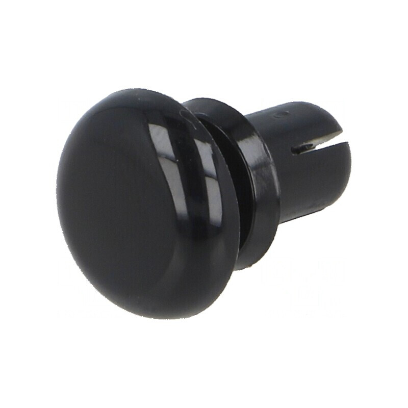 Diblu poliamidă 8mm - 6,1mm montaj negru | Electronic-mag.ro | Componente Electronice