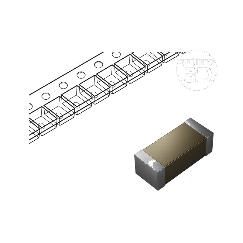 Condensator ceramic MLCC 470pF 250V X7R ±10% SMD 1808 | Electronic-mag.ro | Componente Electronice