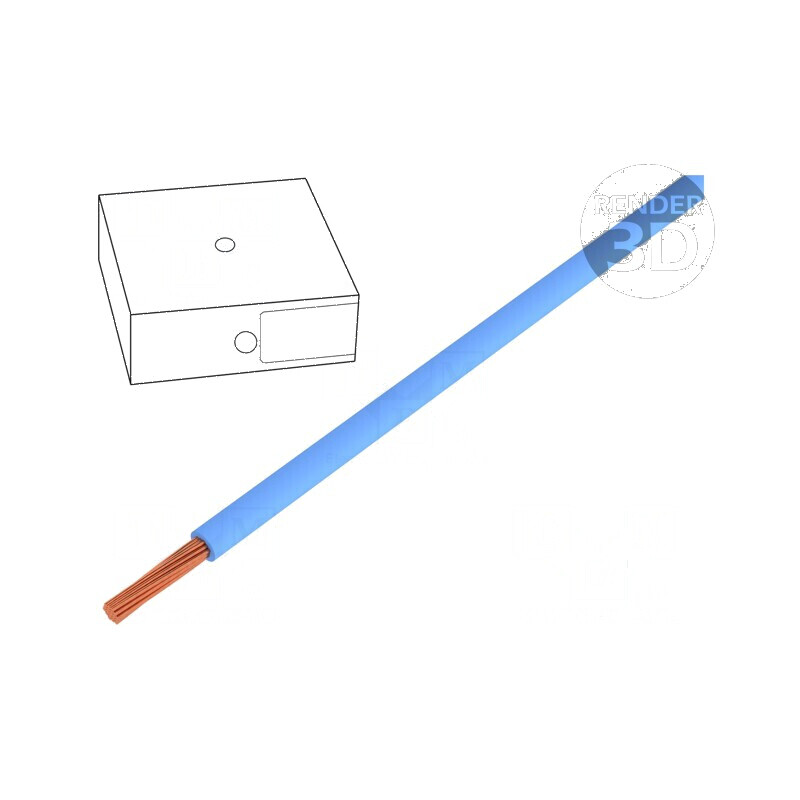 Cablu H05V-K 0,75mm2 PVC Albastru 300V/500V Clasa 5 | Electronic-mag.ro | Componente Electronice