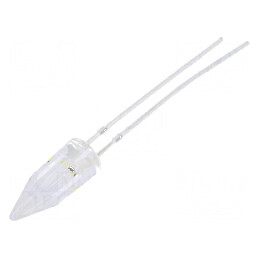 LED 5mm Alb Rece Imitare Efect Lumânare 750-1120mcd 100° | Electronic-mag.ro | Componente Electronice