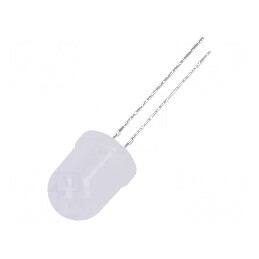 LED 10mm Alb Cald 8400-10000mcd 30° Convex | Electronic-mag.ro | Componente Electronice