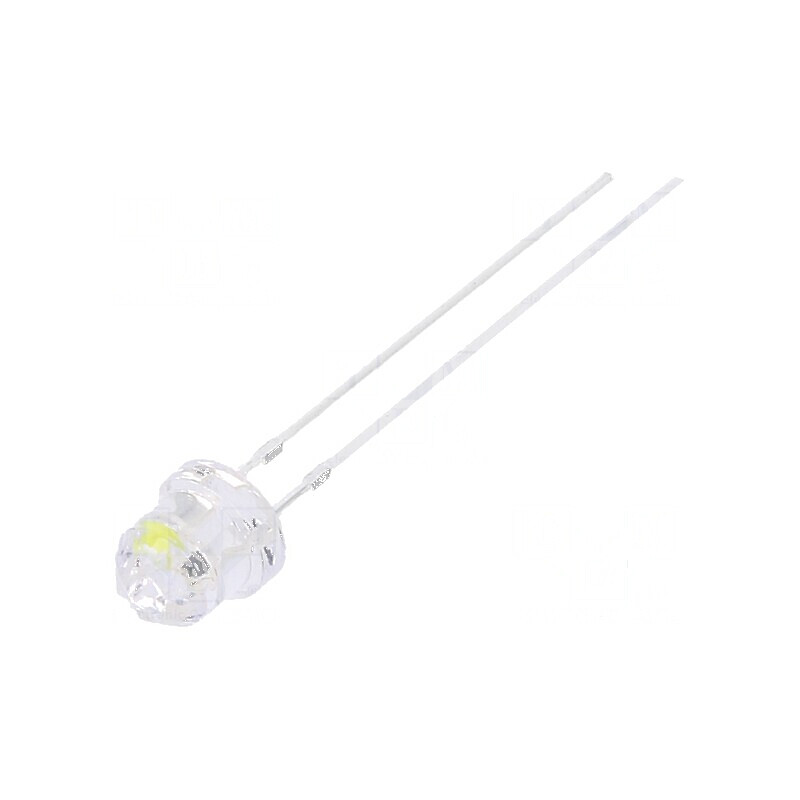 LED alb rece 4,85mm cu clipire 1560÷2180mcd 20mA | Electronic-mag.ro | Componente Electronice