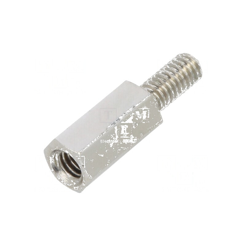 Piuliță distanțieră filetată 8mm M2.5 hexagonală | Electronic-mag.ro | Componente Electronice