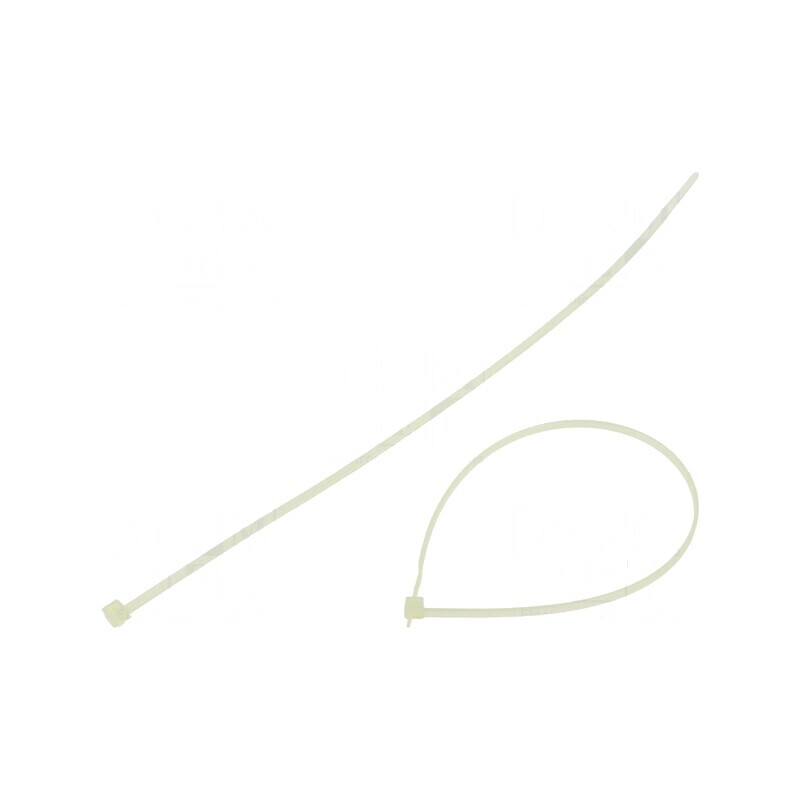 Colier de strângere poliamidă 290mm 3,5mm 135N naturală | Electronic-mag.ro | Componente Electronice